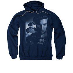 Elvis Presley Hoodie Reverent Navy Sweatshirt Hoody