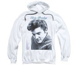 Elvis Presley Hoodie Script Sweater White Sweatshirt Hoody