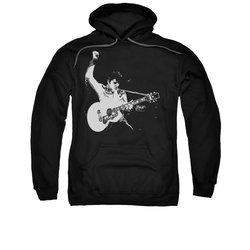 Elvis Presley Hoodie Strum That Guitar Black Sweatshirt Hoody