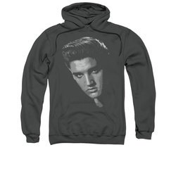 Elvis Presley Hoodie True American Idol Charcoal Sweatshirt Hoody