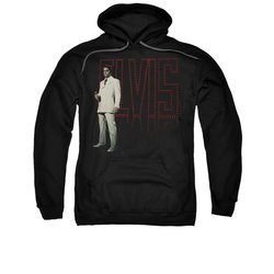 Elvis Presley Hoodie White Suit Black Sweatshirt Hoody