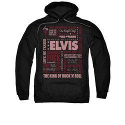 Elvis Presley Hoodie Whole Lotta Type Black Sweatshirt Hoody