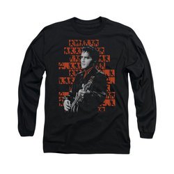Elvis Presley Shirt 1968 Long Sleeve Black Tee T-Shirt