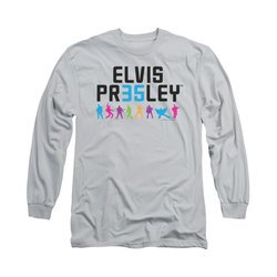 Elvis Presley Shirt 35 Colorful Long Sleeve Silver Tee T-Shirt