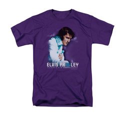 Elvis Presley Shirt 35th Anniversary Purple T-Shirt