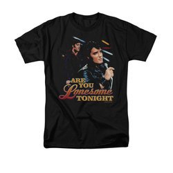 Elvis Presley Shirt Are You Lonesome Black T-Shirt