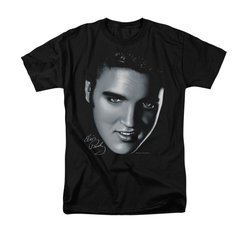 Elvis Presley Shirt Big Face Black T-Shirt
