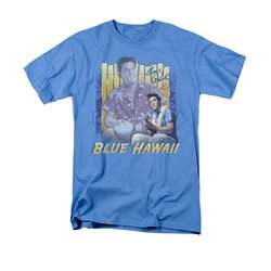 Elvis Presley Shirt Blue Hawaii Carolina Blue T-Shirt