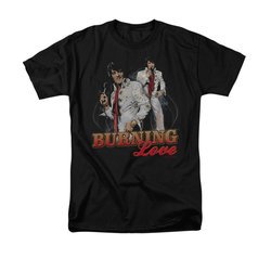 Elvis Presley Shirt Burning Love Black T-Shirt