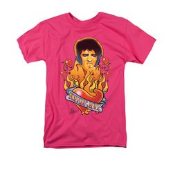 Elvis Presley Shirt Burning Love Hot Pink T-Shirt