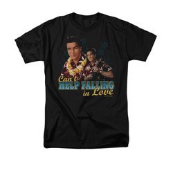 Elvis Presley Shirt Can't Help Falling Black T-Shirt