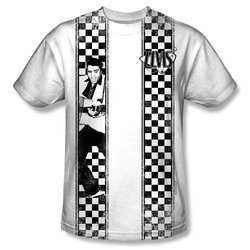 Elvis Presley Shirt Checkered Bowling Sublimation Shirt