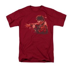 Elvis Presley Shirt Comeback Sketch Red T-Shirt