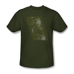 Elvis Presley Shirt Film Strip Olive T-Shirt