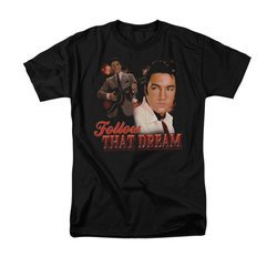 Elvis Presley Shirt Follow That Dream Black T-Shirt