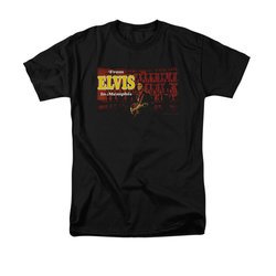 Elvis Presley Shirt From Memphis Black T-Shirt