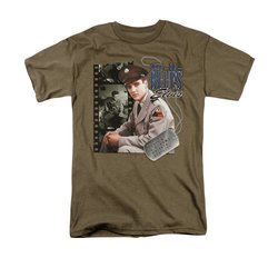 Elvis Presley Shirt GI Blues Safari Green T-Shirt