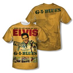 Elvis Presley Shirt GI Blues Sublimation Shirt Front/Back Print
