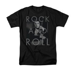 Elvis Presley Shirt Guitar Hugging Black T-Shirt