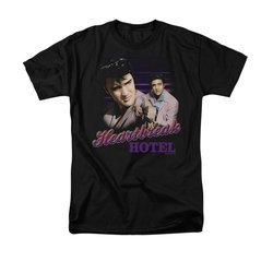 Elvis Presley Shirt Heartbreak Hotel Black T-Shirt