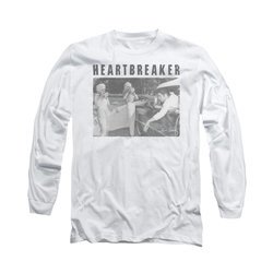 Elvis Presley Shirt Heartbreaker Long Sleeve White Tee T-Shirt