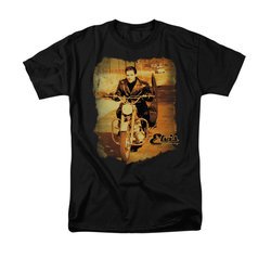 Elvis Presley Shirt Hit The Road Black T-Shirt