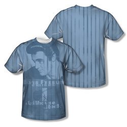 Elvis Presley Shirt Jailhouse Poster Sublimation Shirt Front/Back Print