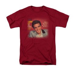 Elvis Presley Shirt Jailhouse Rock 45 Cardinal T-Shirt