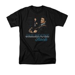 Elvis Presley Shirt Jailhouse Rock Inmate Black T-Shirt