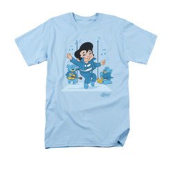 Elvis Presley Shirt Jailhouse Rocker Light Blue T-Shirt