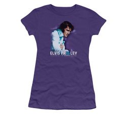 Elvis Presley Shirt Juniors 35th Anniversary Purple T-Shirt