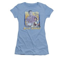 Elvis Presley Shirt Juniors Blue Hawaii Carolina Blue T-Shirt