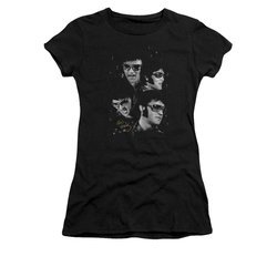 Elvis Presley Shirt Juniors Faces Black T-Shirt