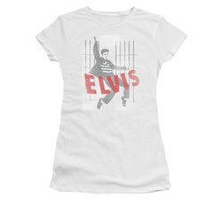 Elvis Presley Shirt Juniors Iconic Pose White T-Shirt