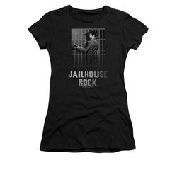 Elvis Presley Shirt Juniors Jailhouse Rock Black T-Shirt