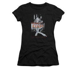 Elvis Presley Shirt Juniors Las Vegas 1970 Black T-Shirt
