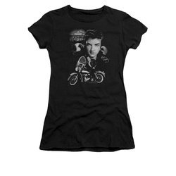 Elvis Presley Shirt Juniors Rides Again Black T-Shirt