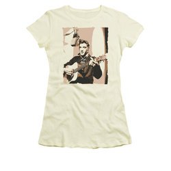 Elvis Presley Shirt Juniors Sepia Studio Cream T-Shirt