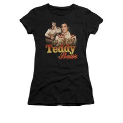 Elvis Presley Shirt Juniors Teddy Bears Black T-Shirt