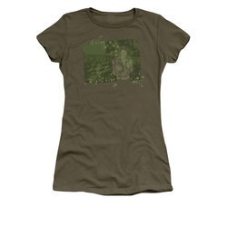 Elvis Presley Shirt Juniors That 70's Military Green T-Shirt