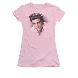 Elvis Presley Shirt Juniors The Stare Pink T-Shirt