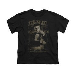 Elvis Presley Shirt Kids 1954 distressed Black T-Shirt