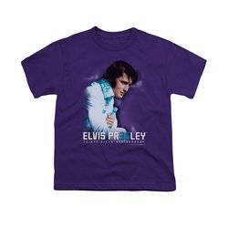 Elvis Presley Shirt Kids 35th Anniversary Purple T-Shirt