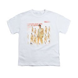 Elvis Presley Shirt Kids 50 Million White T-Shirt