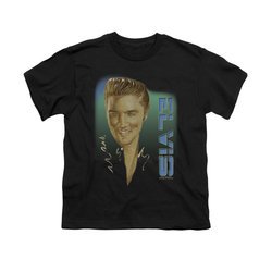 Elvis Presley Shirt Kids 56 Black T-Shirt