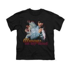 Elvis Presley Shirt Kids Always On My Mind Black T-Shirt