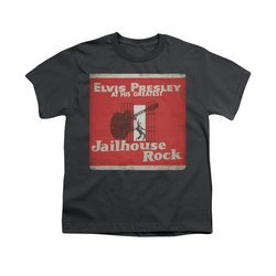 Elvis Presley Shirt Kids At His Greatest Charcoal T-Shirt