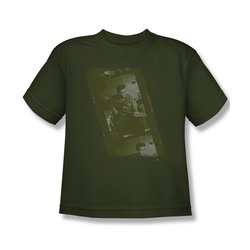 Elvis Presley Shirt Kids Film Strip Olive T-Shirt