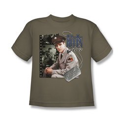 Elvis Presley Shirt Kids GI Blues Safari Green T-Shirt