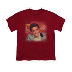 Elvis Presley Shirt Kids Jailhouse Rock 45 Cardinal T-Shirt